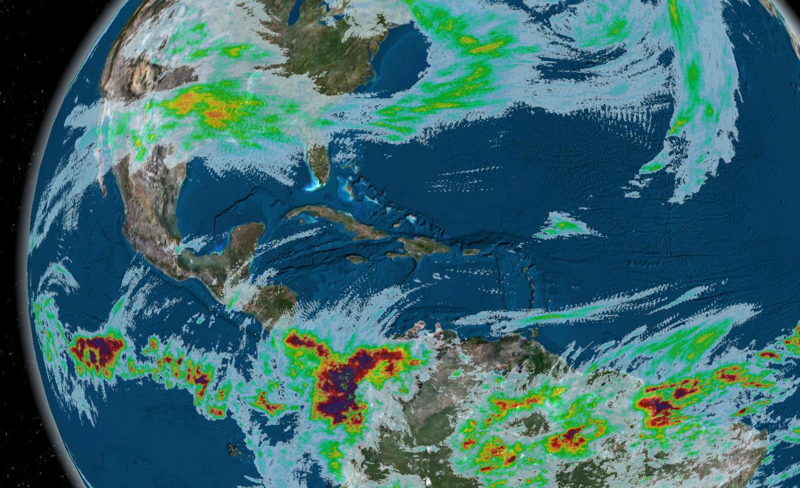 Satellite rainfall estimation data, PREDICT OBSERVER 3D