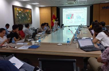 Atelier de restitution VietSCO dans les locaux du VNSC (Vietnam National Space Centre) à HanoÏ les 16 et 17 juin 2022. 