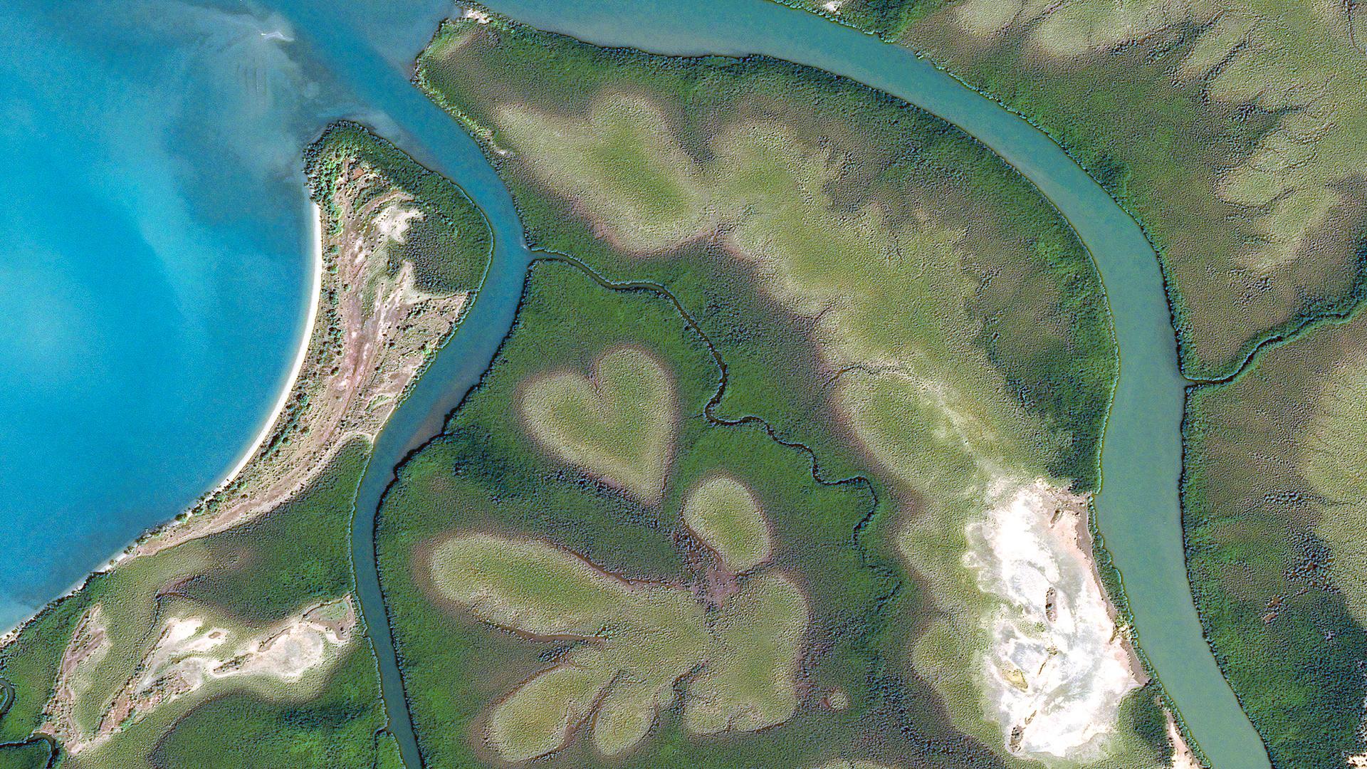 Le Coeur de Voh en Nouvelle-Calédonie.