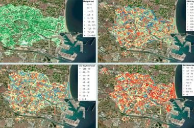 À partir d’une image satellite Pléiades, GreenSpace a dressé l’inventaire du patrimoine arboré public et privé de Valence puis a estimé sa capacité à diminuer (ou non) la pollution de l’air et à séquestrer le CO2.